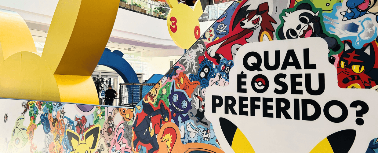 Arte da campanha Pokémon