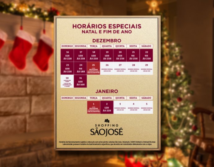 HORÁRIO ESPECIAL DE NATAL HORÁRIO ESPECIAL DE NATAL