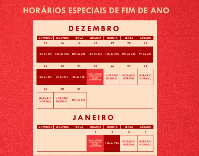 HORÁRIO ESPECIAL HORÁRIO ESPECIAL